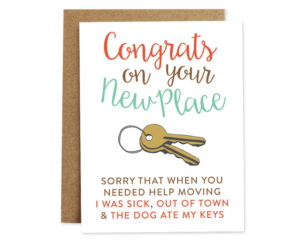 Funny Moving Card New Home Card Housewarming Card New House - Etsy Israel