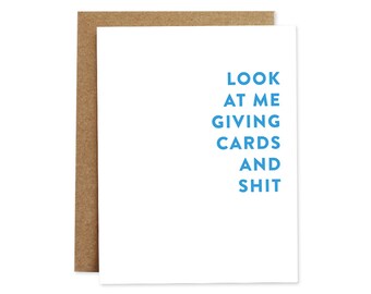 Funny Just Because Card, Hello Card, Thinking Of You Card, Any Occasion Card, Thank You Card, Blank Card, Note Card, Sarcastic Card