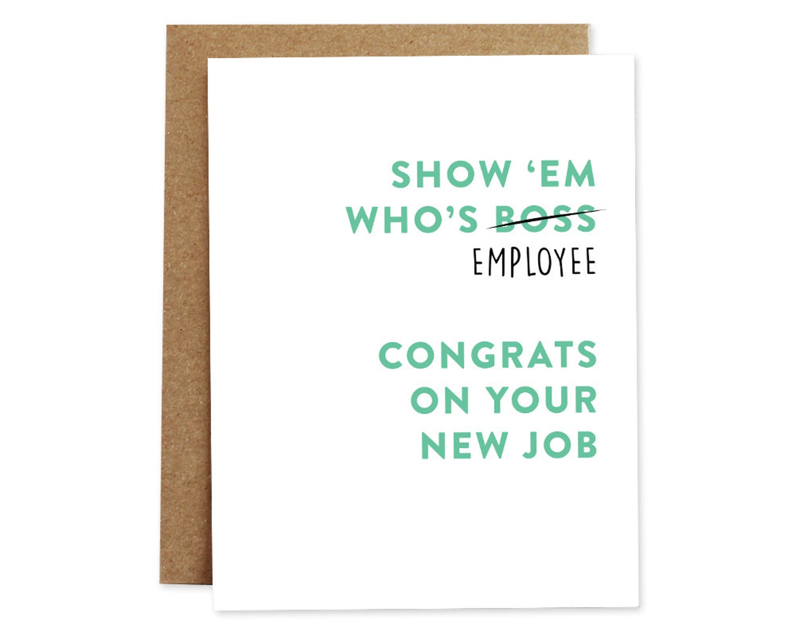 New Job Card Congratulations Greeting Card Employee Greeting Etsy