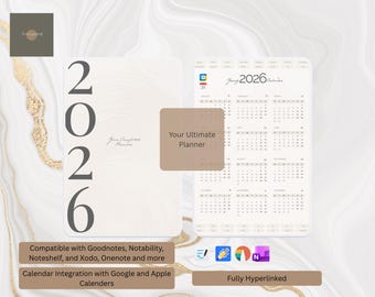 Everypause Digital Planner | Minimal & Calm All-in-One Planner | iPad Planner | 2026 Digital Planner bundle