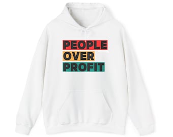 Sudadera con capucha "People Over Benefit"