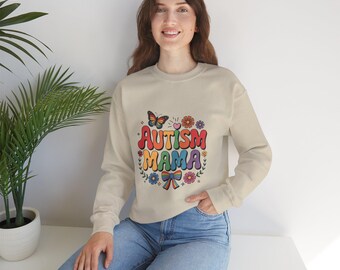 Trotse moeder met autisme | Autismebewustzijn ronde hals