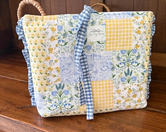 Ruffled Bible Sleeve | Quilted Book Cover | Girly Bible Sleeves