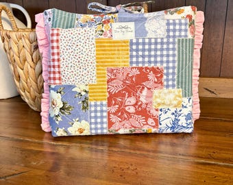 Bijbelhoes met ruches | Gewatteerde boekomslag | Bijbelmouwen voor meisjes