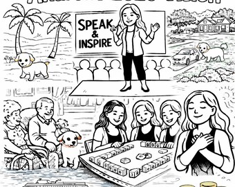 Personalized 10-Page 2026 Vision Board Coloring Book | Digital Download | Goal Setting & Manifestation
