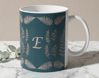 Custom Initial Coffee Mug, Personalized Bridesmaid Mug, Bridal Party Gift
