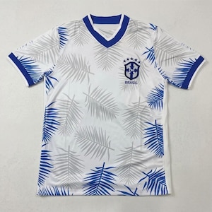 Brazil Retro Football Jersey - Blue/White Concept Soccer Shirt - Vintage Brasil Fan Kit - Premium Sports Gift Men & Women Unisex Streetwear image 1