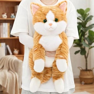 Cute Lying Cat Plush Toy