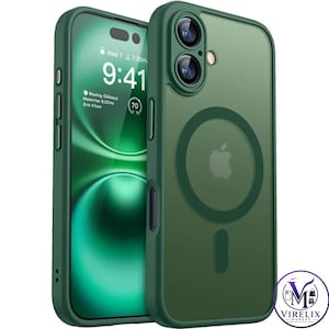 Matowe etui MagSafe do iPhone'a, wstrząsoodporne, przezroczyste etui