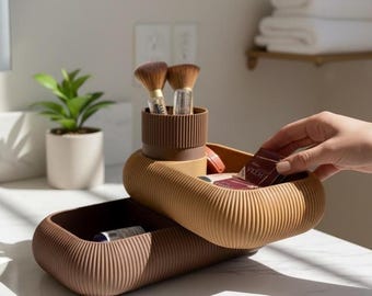 Rotating Makeup Organizer, Cosmetic Storage Holder, Vanity Organizer for Skincare & Beauty Products