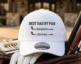 Casquette de golf brodée personnalisée pour papa - Casquette avec prénom personnalisé, cadeau de fête des pères pour lui, cadeau pour amateur de golf