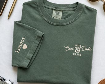 Chemise brodée couleurs confort pour papas cool, chemise pour papa à l'ancienne, faire-part de grossesse, cadeau pour la fête des pères