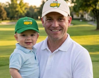 Chapeaux de golf brodés assortis pour papa et bébé, chapeau de golf pour papa, casquettes de golf assorties, cadeau mari et enfants, cadeau de fête des pères