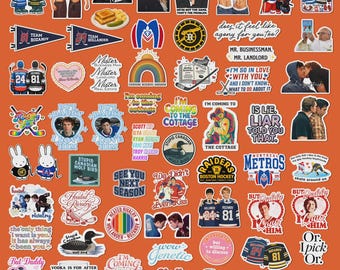 Stickers rivalités chauffants, Stickers Shane Hollander et Ilya Rozanov, options 60 et 20
