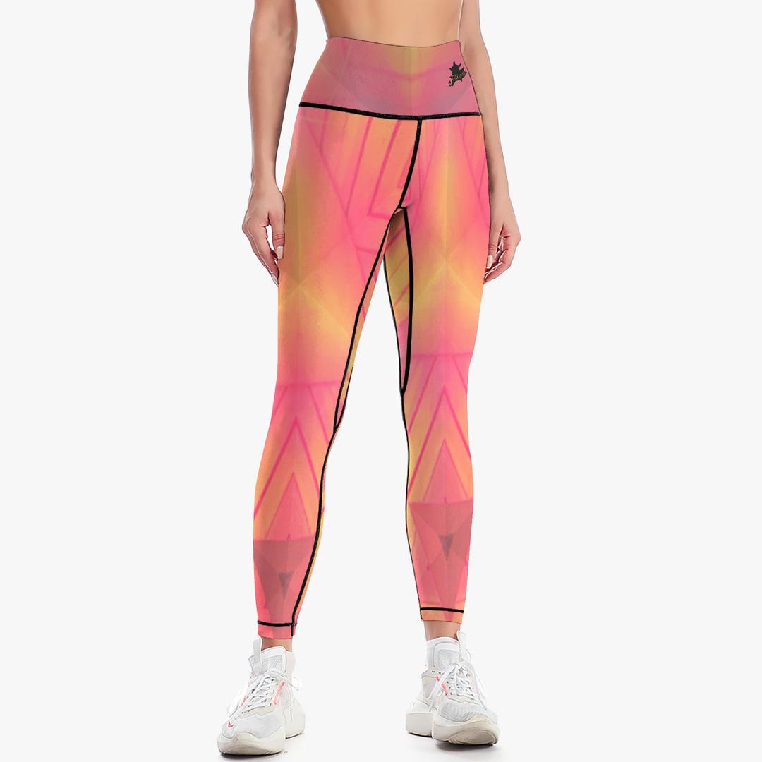 Geometrycollection GEOMETRY COLLECTION - Classic High-rise Yoga Pants - Geovibe Y - Etsy