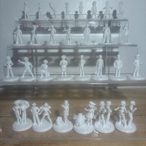 Pokemon-Inspired Pokemon Trainer Miniatures | 3D Printed Tabletop Figures | 28mm Base | Unpainted PLA