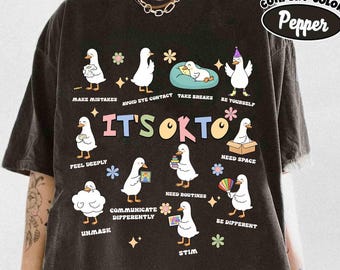 It’s Ok To Be Different Autism Goose Png, Autism Acceptance Png, Special Education Teacher,Silly Goose Neurodiversity Png,Special Ed Teacher
