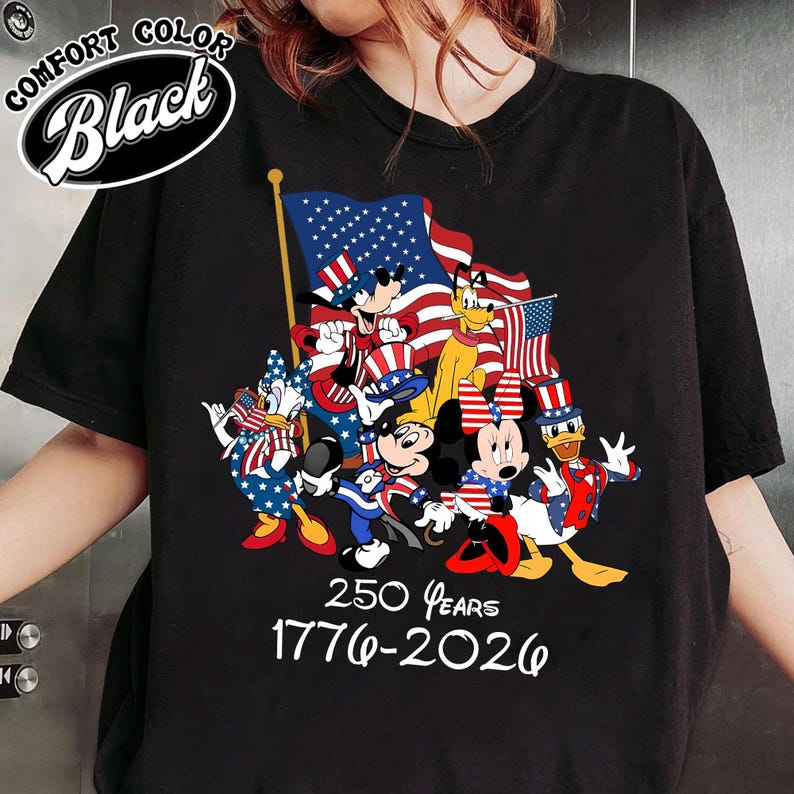 Mickey Mouse 250 años (Png), 250.º aniversario de Estados Unidos (Png), Disney 250.º aniversario de EE. UU. (Png), Mickey y sus amigos (1776-2026) Semiquincentenario imagen 2