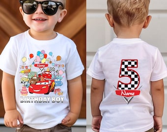 Custom Birthday Disney Cars Pit Crew png,McQueen Mater Birthday png, Pixar Cars Disneyland Family Birthday Matching png,Racing Cars 2026 png