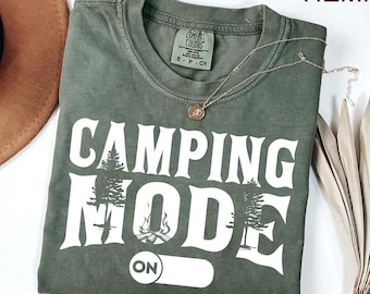 Camping Mode Png,Camp Fire Family Camping Group Matching Png Gift for Campers, Camp Crew Nature Lover Gifts, Adventure Camp Mom Camp Dad Png