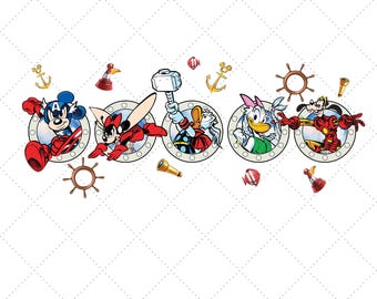 Marvel Day At Sea Disney Cruise Squad Png, Mickey and Friends Cruise Png, Disney Cruise Tri 2026 Png, Funny Superhero Png