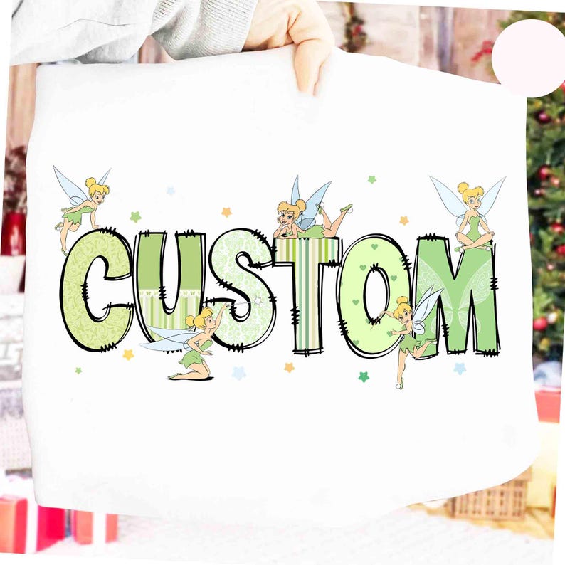 Custom Name Disney Tinker Bell Png, Disneyworld Tinkerbell 1953 ...