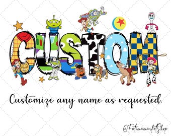 Custom Name Toy Story Family Matching Png, Disney Mom Dad Png, Personalized Disneyland Trip, Disney Birthday Buzz Lightyear Woody Slinky Dog