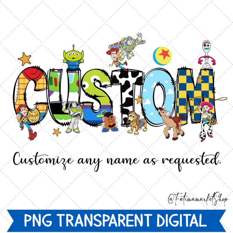 Custom Name Toy Story Family Matching Png, Disney Mom Dad Png, Personalized Disneyland Trip, Disney Birthday Buzz Lightyear Woody Slinky Dog image 1