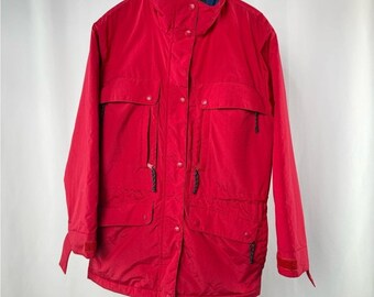 Veste utilitaire doublée de flanelle L.L. Bean en rouge Taille Moyenne