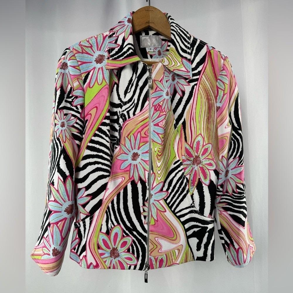 Caftan Léger Alberto Makali En Coton - M/L Bleu, Orné De Perles - Parfait été/plage