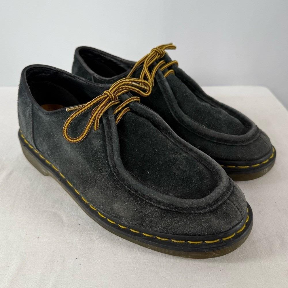 Vintage Dr. Martens Suede Platform Shoes in Blue Size Men 10  display picture 3