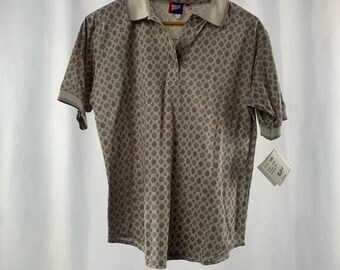 Polo à manches courtes Tail Sea Pines NWT en marron Taille S