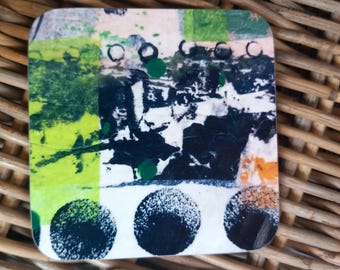 Coasters black circle