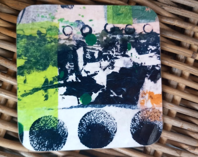 Coasters black circle
