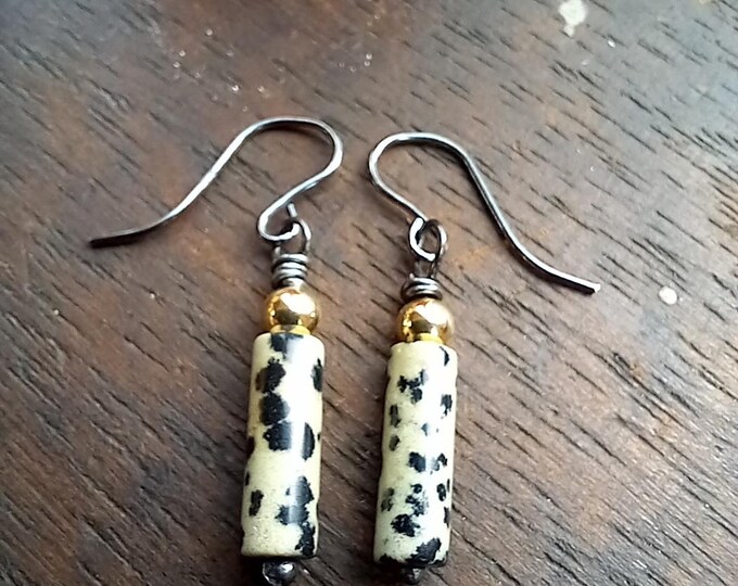 Dalmation Jasper earrings