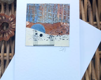 Blank greetings card 'Blue moon'