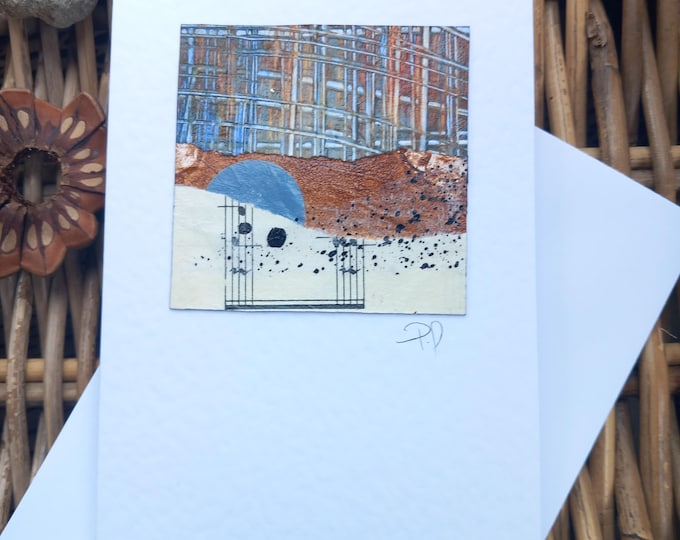 Blank greetings card 'Blue moon'