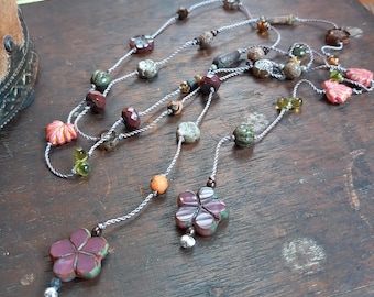 Dusky pink lariat