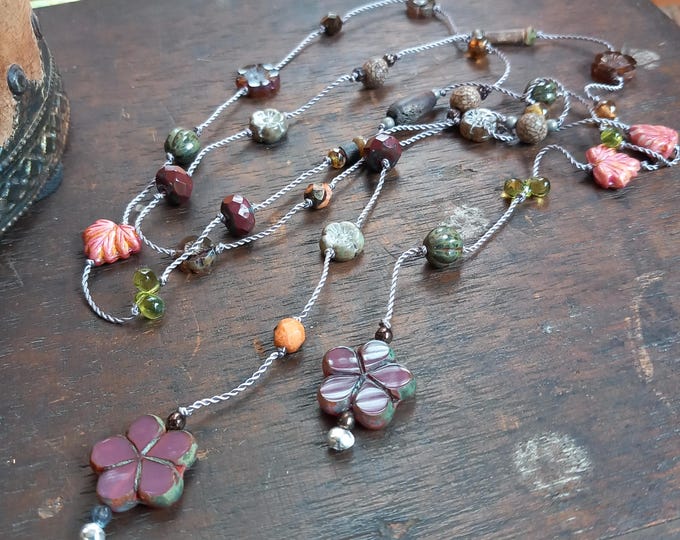 Dusky pink lariat