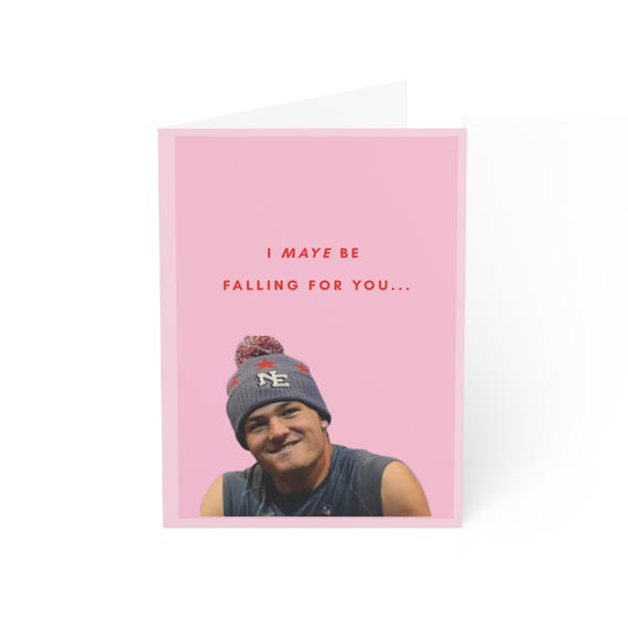 Drake Maye New England Patriots Quarterback valentines day card Greeting Cards