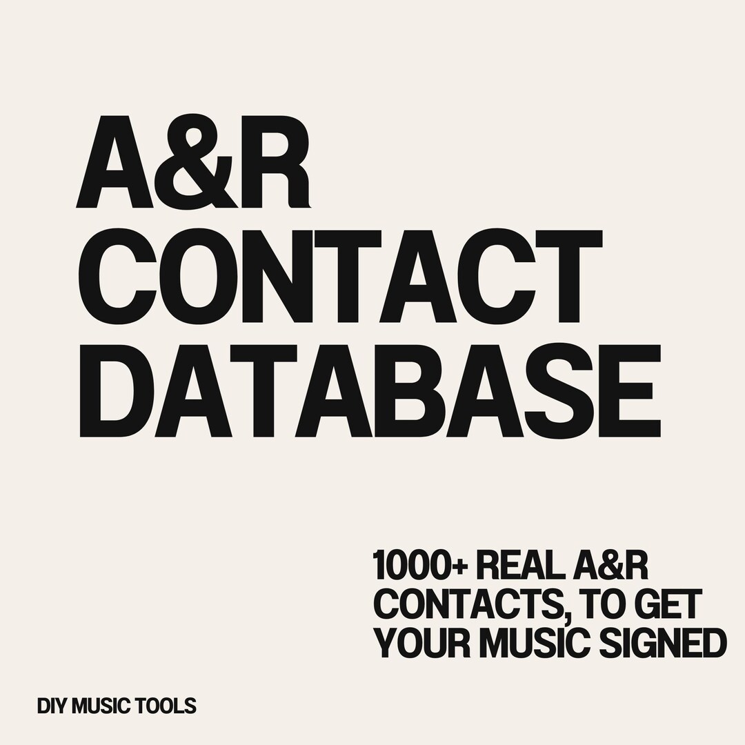 Record Label A R A&R Contact Database | 1000+ Record Label Contacts | Multi-genre Music ...