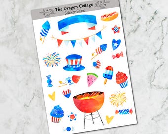 4th Of July Sticker Sheet