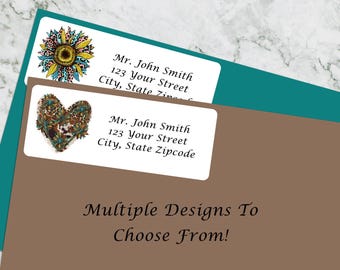 Western Return Address Labels - Sheet of 30