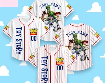 Personalized Disney Toy Story Baseball Baseball Jersey, Custom Disney Toy Story Baseball Jersey, Toy Story Baseball Team Outfit