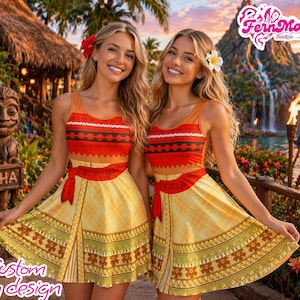 is moana's dress red or orange Polynesian Princess Moana Tutu Dress Birthday Party Ball Gown Pageant Wear Satin Skirt Sparkly Tulle Orange Halloween Costume Christmas Gift