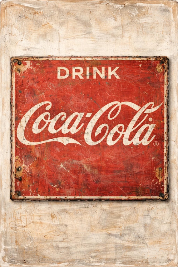 Vintage Coca-cola Wall Art Set of 3, Retro Coke Printable, Kitchen