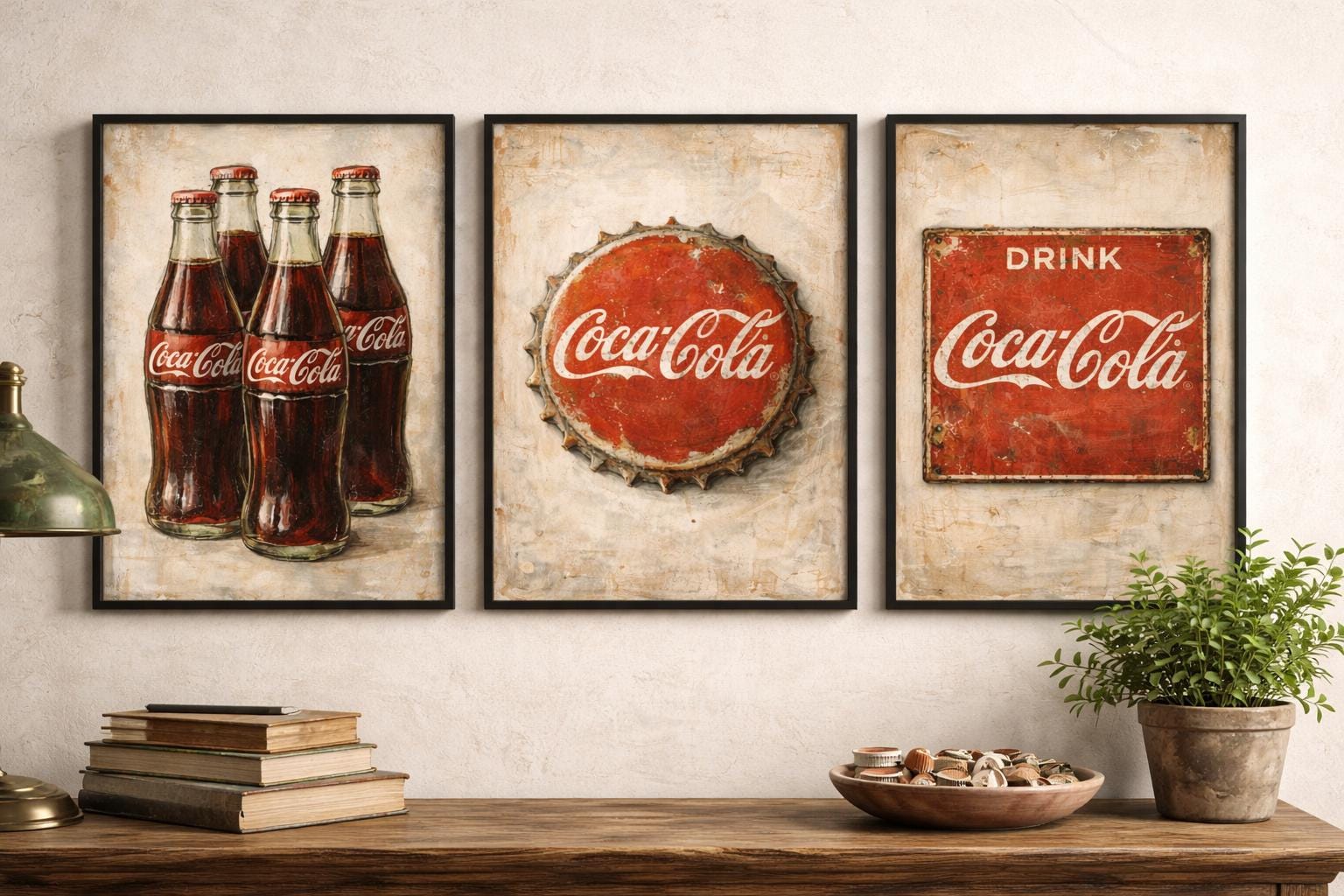 コカコーラ　アンティークポスター ヴィンテージ コカコーラ ポスター - Etsy 日本
