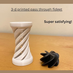 3-d printed pass-through fidget