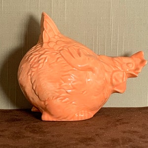 Red Pudgy Chicken will brighten any kitchen and made from a 1960's retro ceramic mold my grandmother gave me. image 3