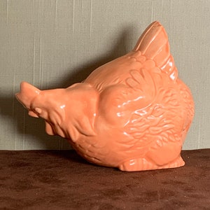 Red Pudgy Chicken will brighten any kitchen and made from a 1960's retro ceramic mold my grandmother gave me. image 5